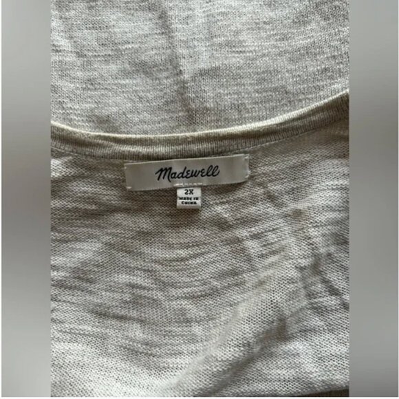 Madewell Open Front Cardigan Cotton Blend size 2X - Picture 6 of 9